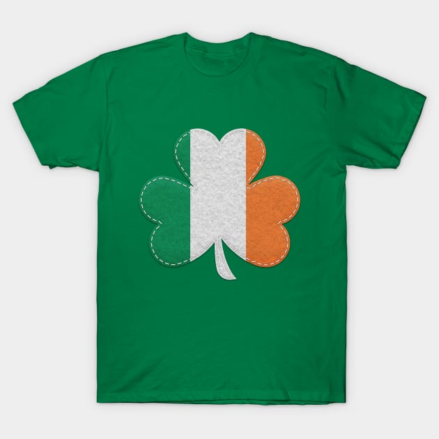 Irish Flag Irish Shamrock T-Shirt by vladocar